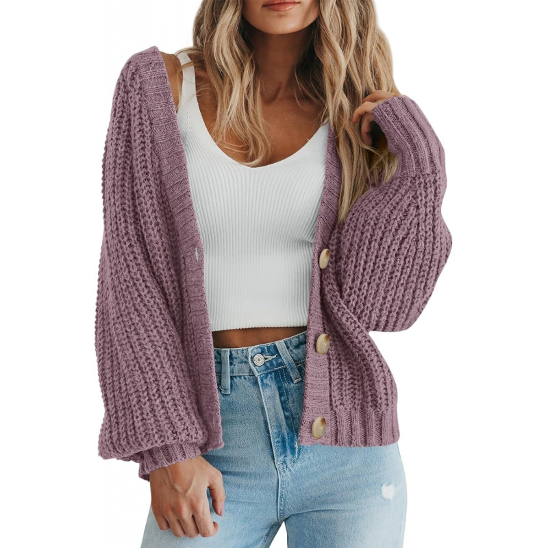 Women's Chunky Knit Open Front Sweater