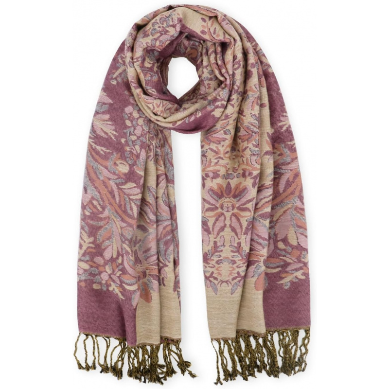 Silky Paisley Pashmina Shawl Scarf-Women's Soft