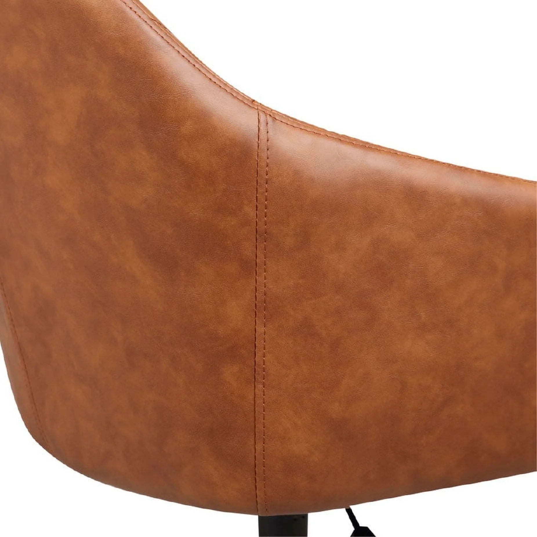 Porthos Home Madison Office Desk Chair, Tufted PU Leather Upholstery