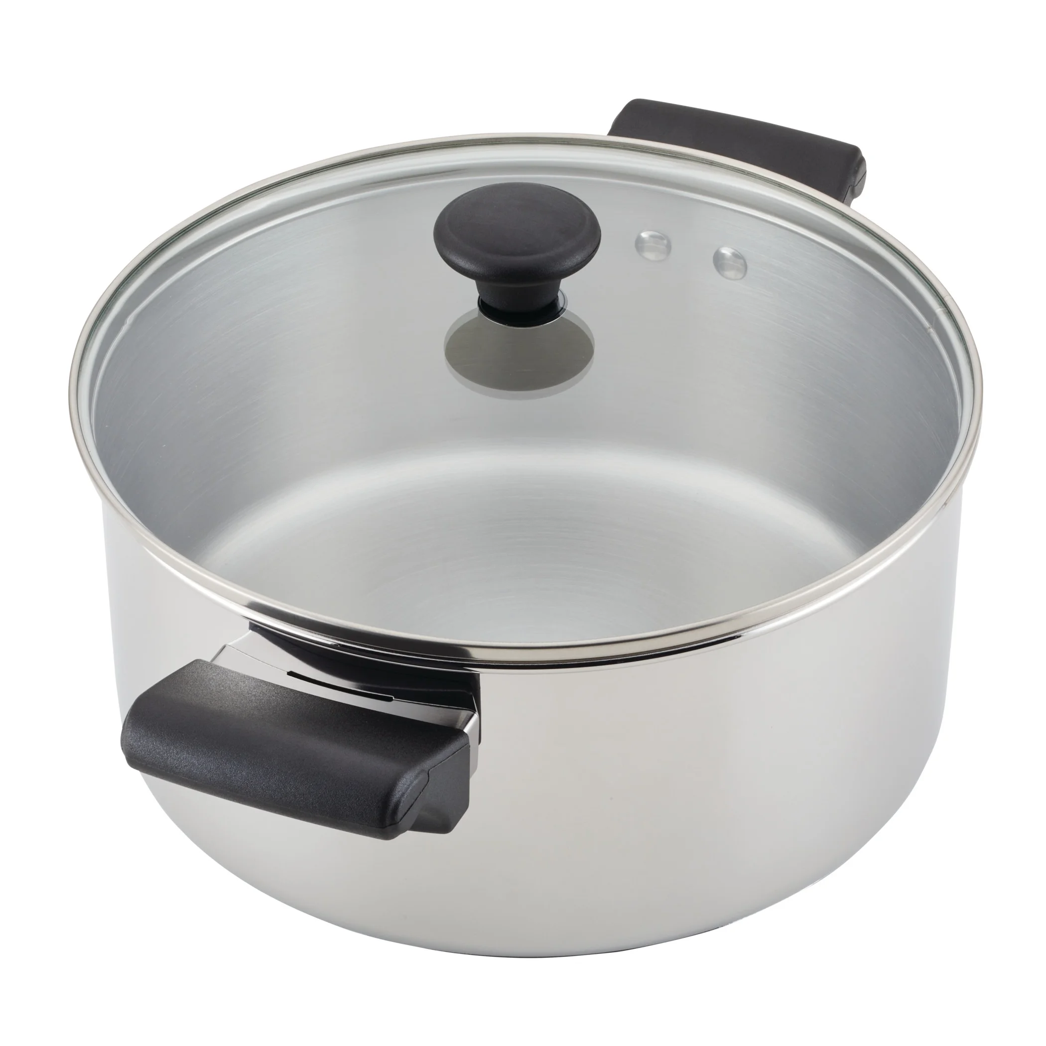 Farberware Classic Traditions 12 Pcs Stainless Steel Cookware Set Induction Compatible with Ceramic Nonstick Frying Pans and Cooking Utensils, Metal Utensil Safe, Dishwasher Safe, Stainless Steel