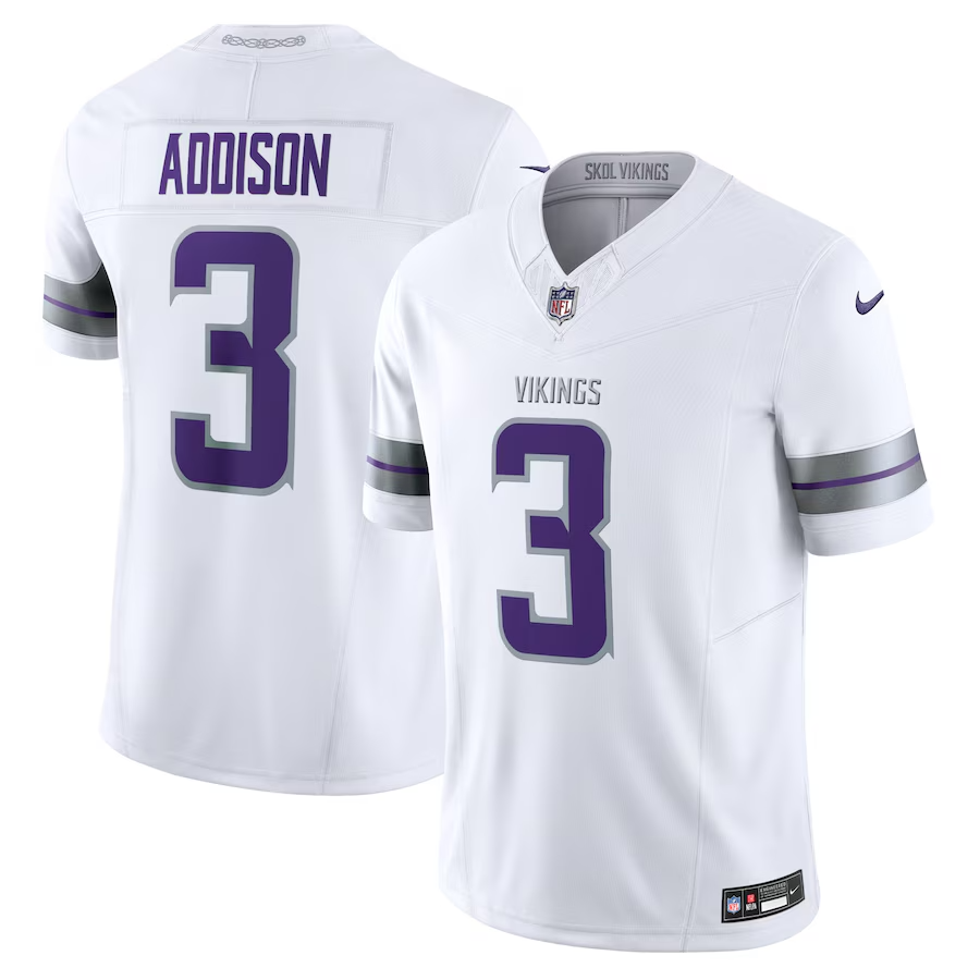 Jordan Addison Minnesota Vikings Whiteout Jersey