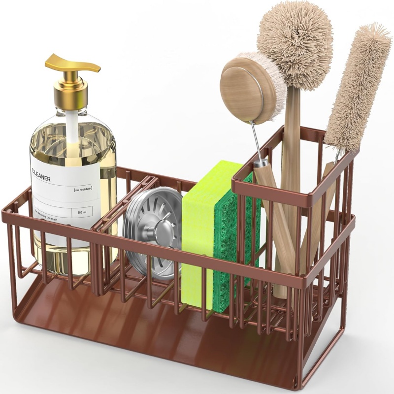 Kitchen Sink Caddy, Sponge Holder for Kitchen Sink
