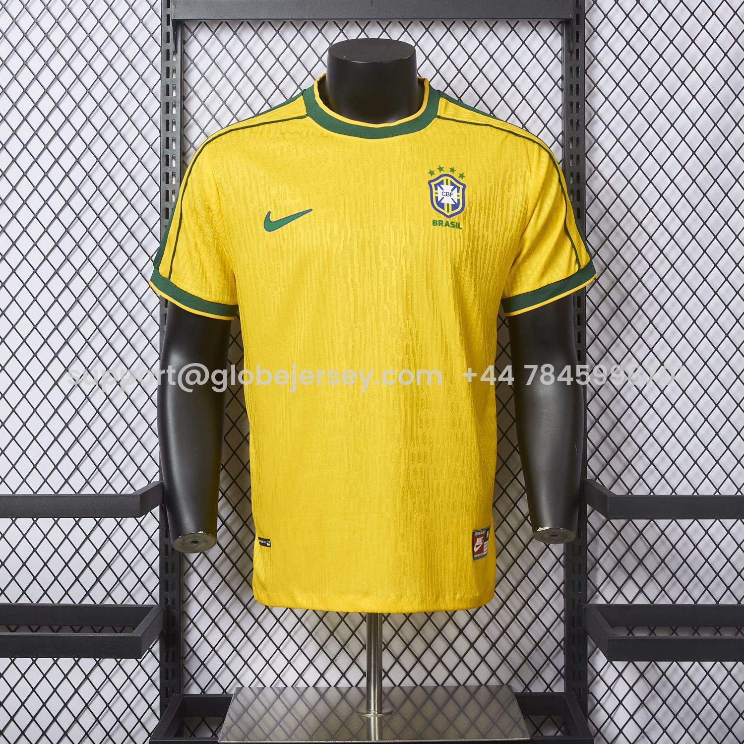 Retro Brazil 1998 Home Jersey - Player Version