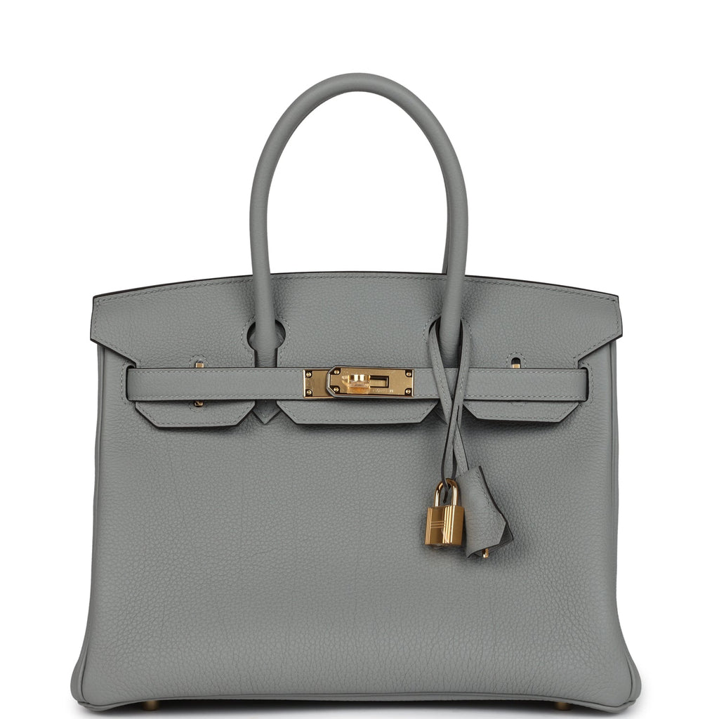 Birkin 30 Gris Mouette Togo Gold Hardware