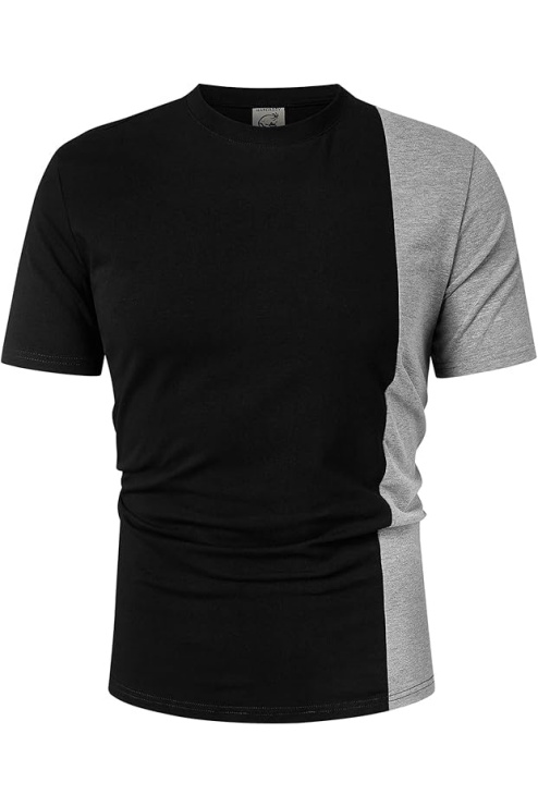 Men's Casual T-Shirts Crewneck Contrast