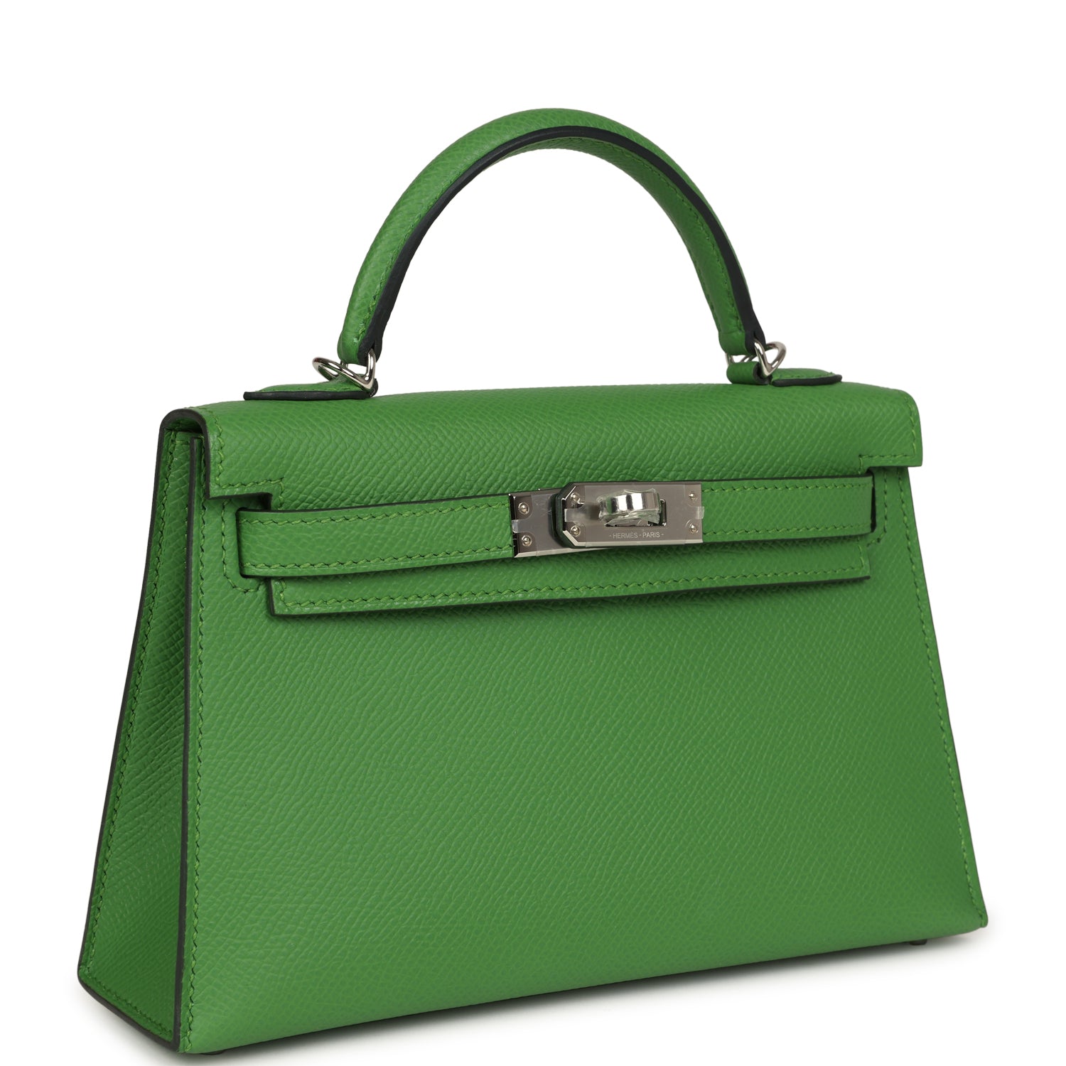 Kelly Sellier 20 Vert Yucca Epsom Palladium Hardware