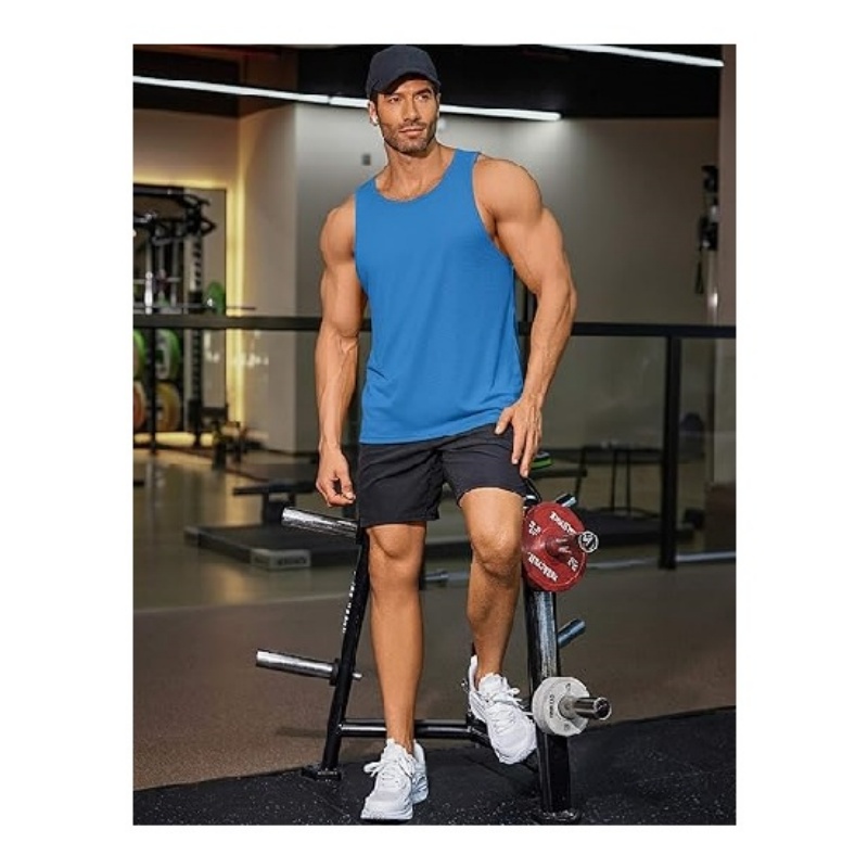 Men's UPF 50+ Quick Dry Sleeveless Athletic Tank Tops