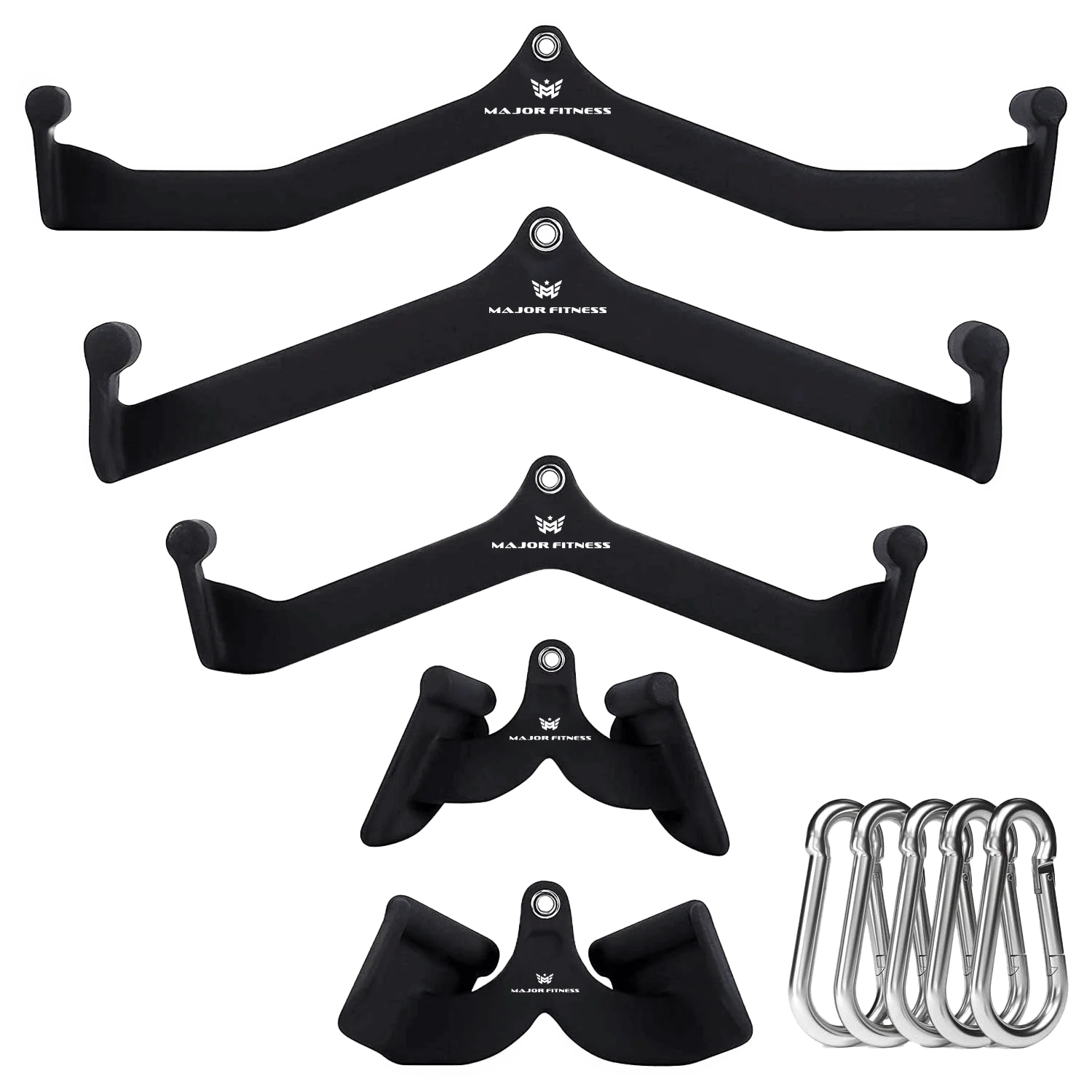 Major Fitness 5pcs Cable Lat-Pull-Down Bar Combo