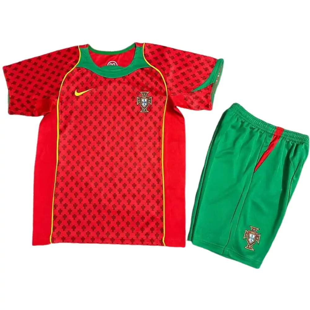 2004 Portugal Home Retro - Kids Jersey