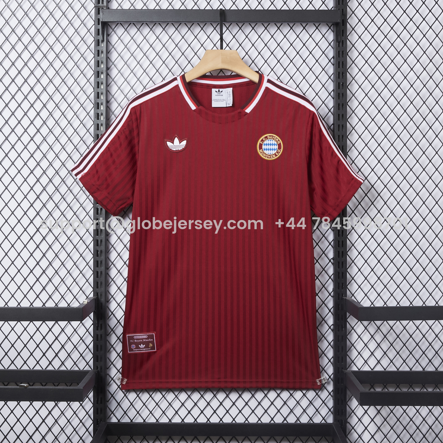 Bayern Munich 25-26 Trefoil Wine Red Travel Jersey - Fans Version