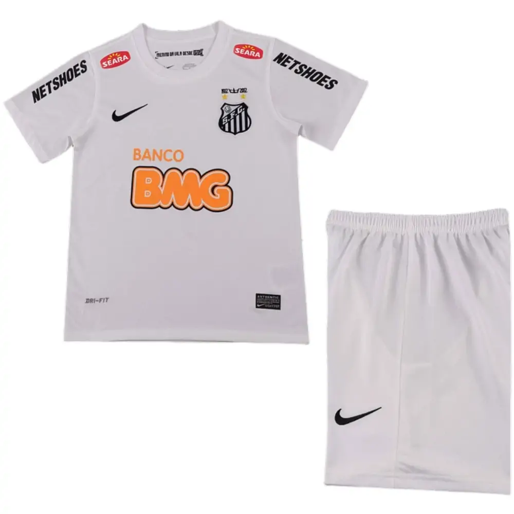 2012-13 Santos Home Retro Children's Jersey Set - Fans Edition