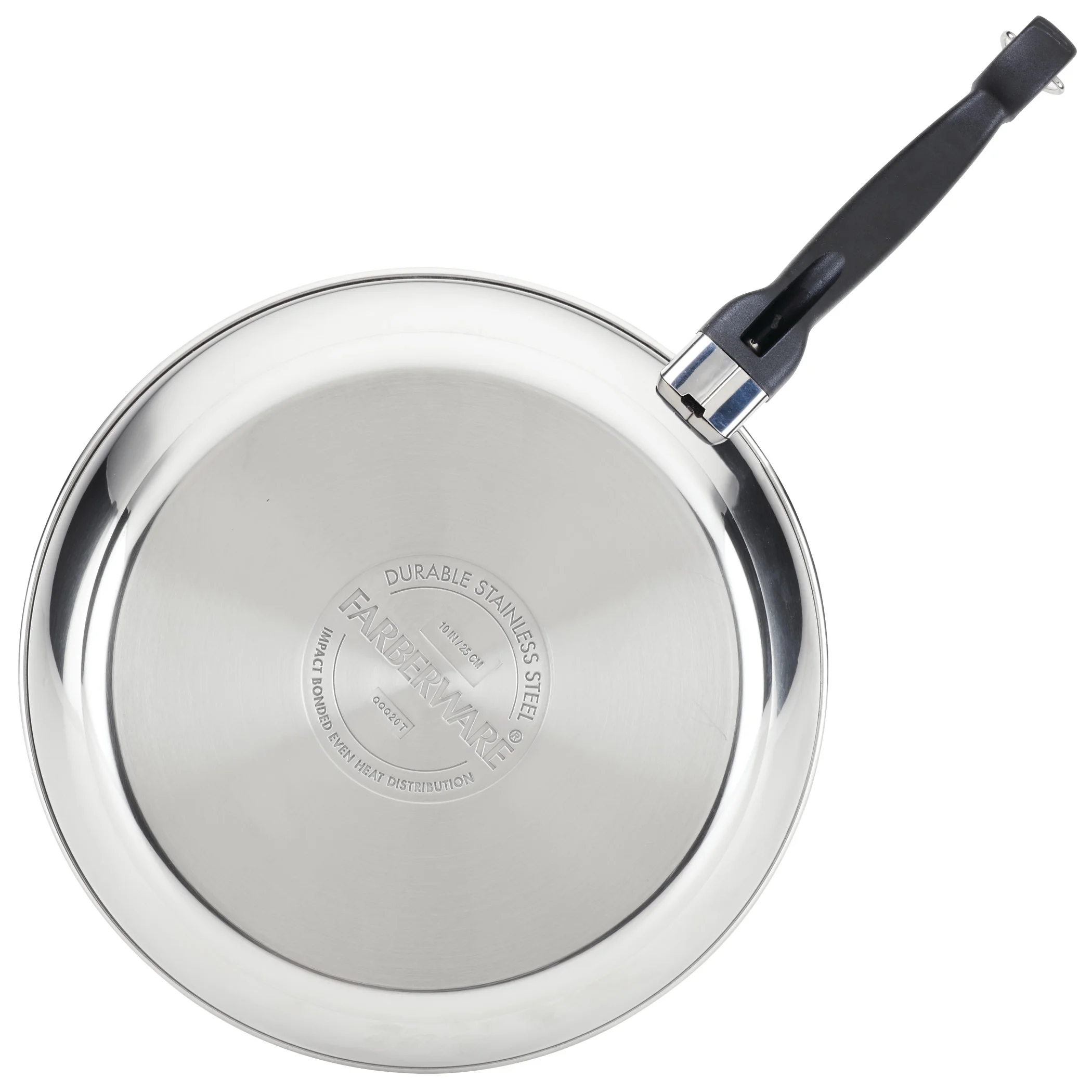 Farberware Classic Traditions 12 Pcs Stainless Steel Cookware Set Induction Compatible with Ceramic Nonstick Frying Pans and Cooking Utensils, Metal Utensil Safe, Dishwasher Safe, Stainless Steel