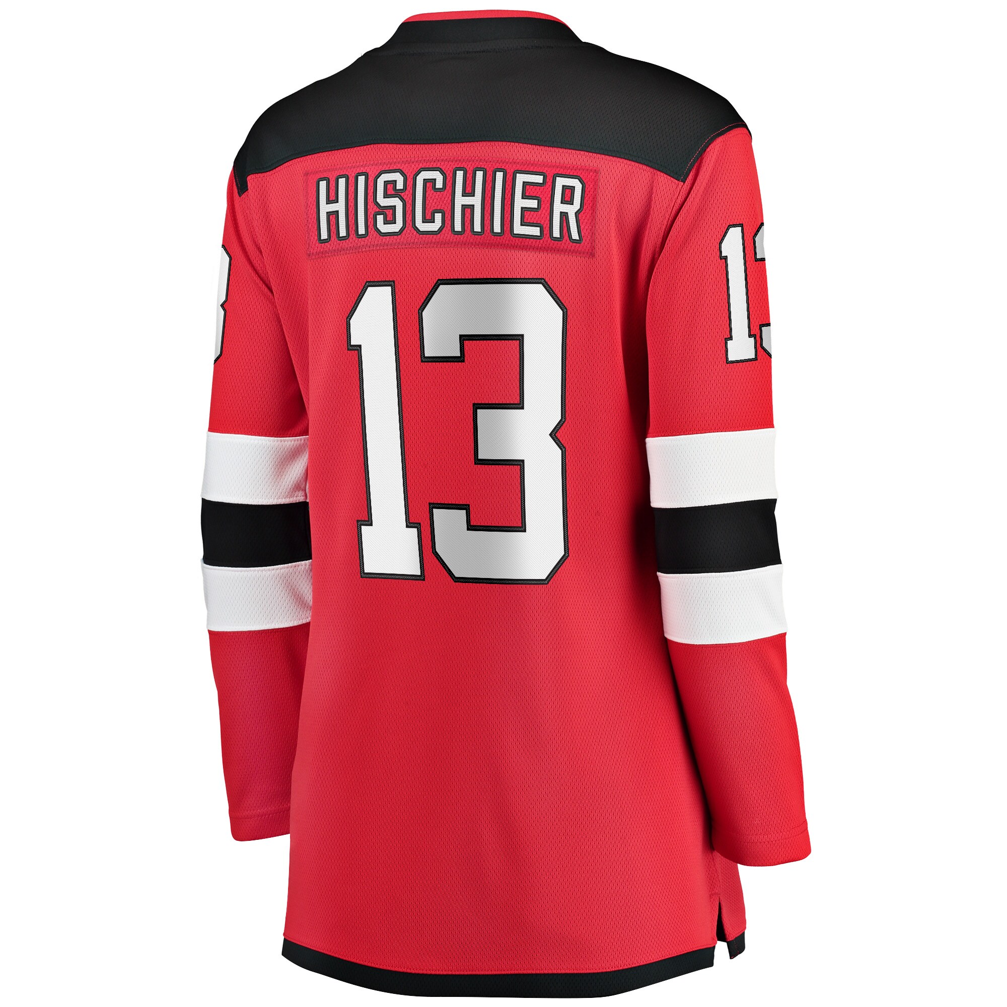 Nico Hischier New Jersey Devils Fanatics Women’s Captain Patch Home Breakaway Jersey – Red