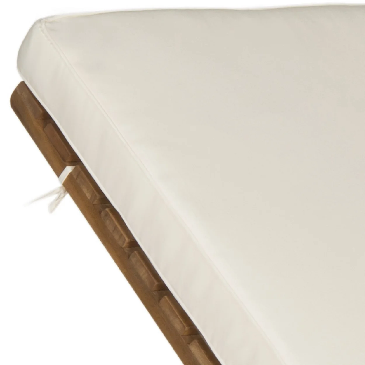 Safavieh  Outdoor Newport Solid Wood Chaise Lounge Chair with Side Table & Cushion - 27.6