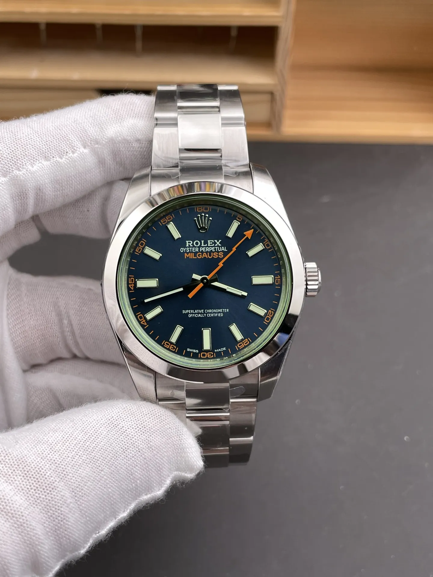 Rolex Milgauss Blue Dial 40mm