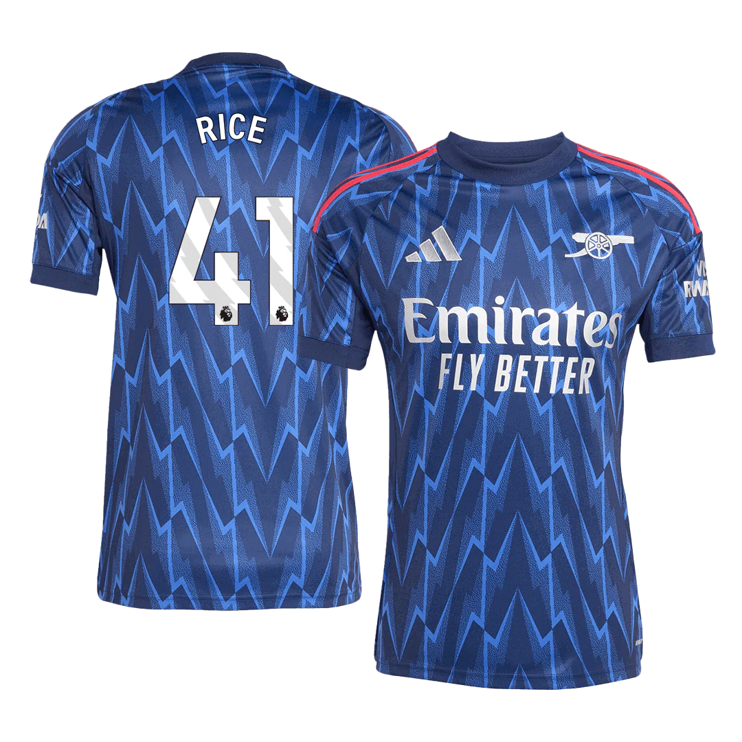 RICE #41 Arsenal Away Soccer Jersey 2025/26