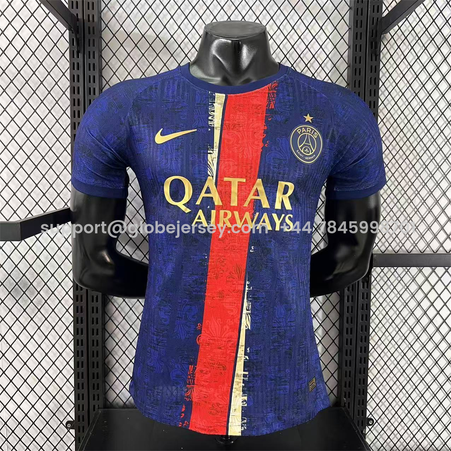 Paris Saint-Germain PSG 25-26 Red Slash Blue Special Jersey - Player Version