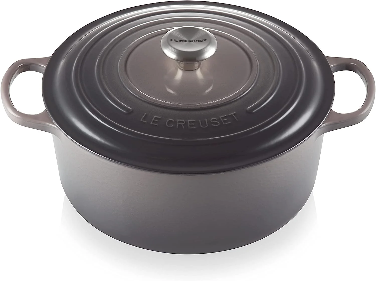 Le Creuset Enameled Cast Iron Signature Round Dutch Oven, 7.25 qt., Oyster