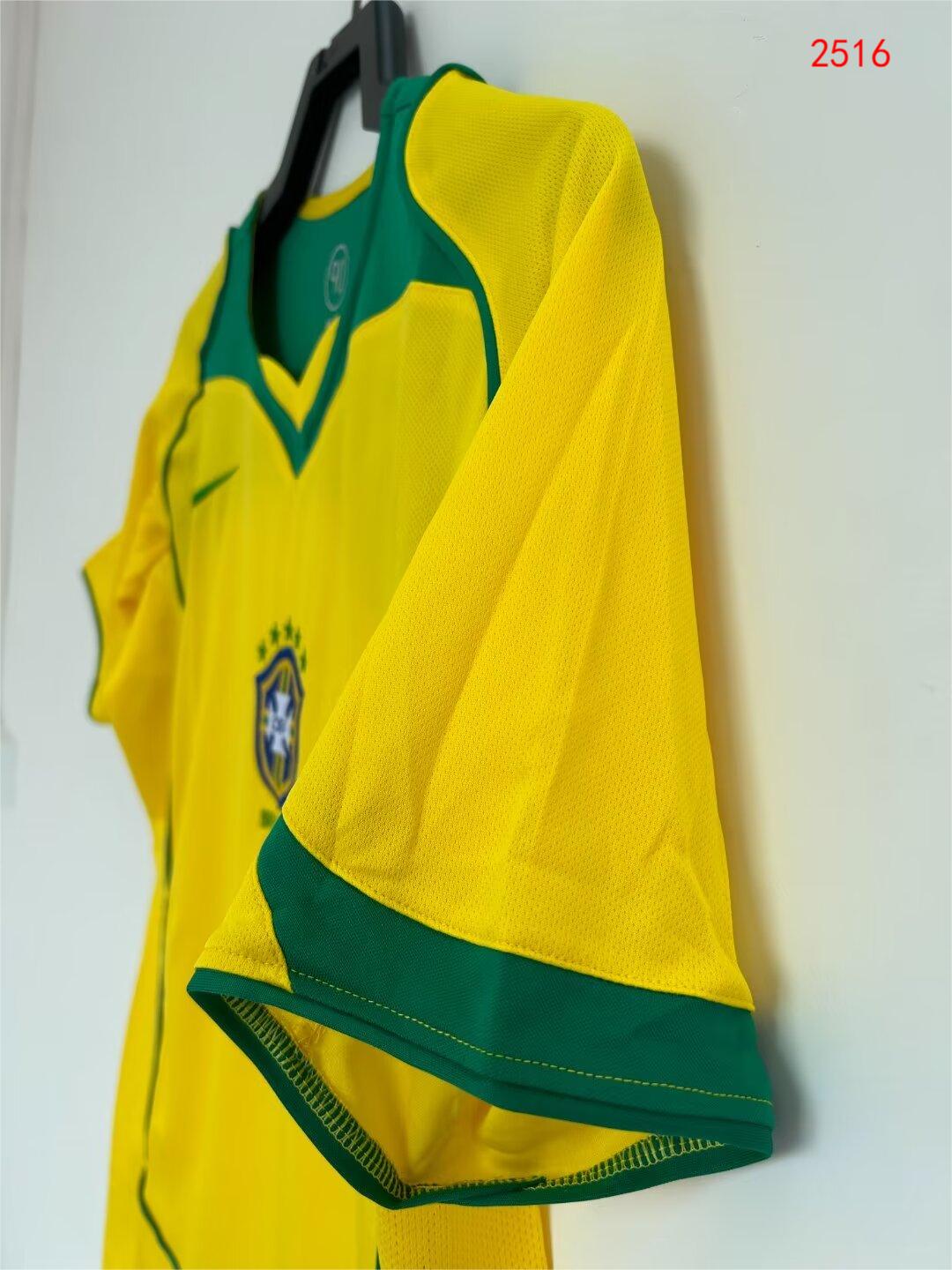2004 Brazil home retro jersey-Fans