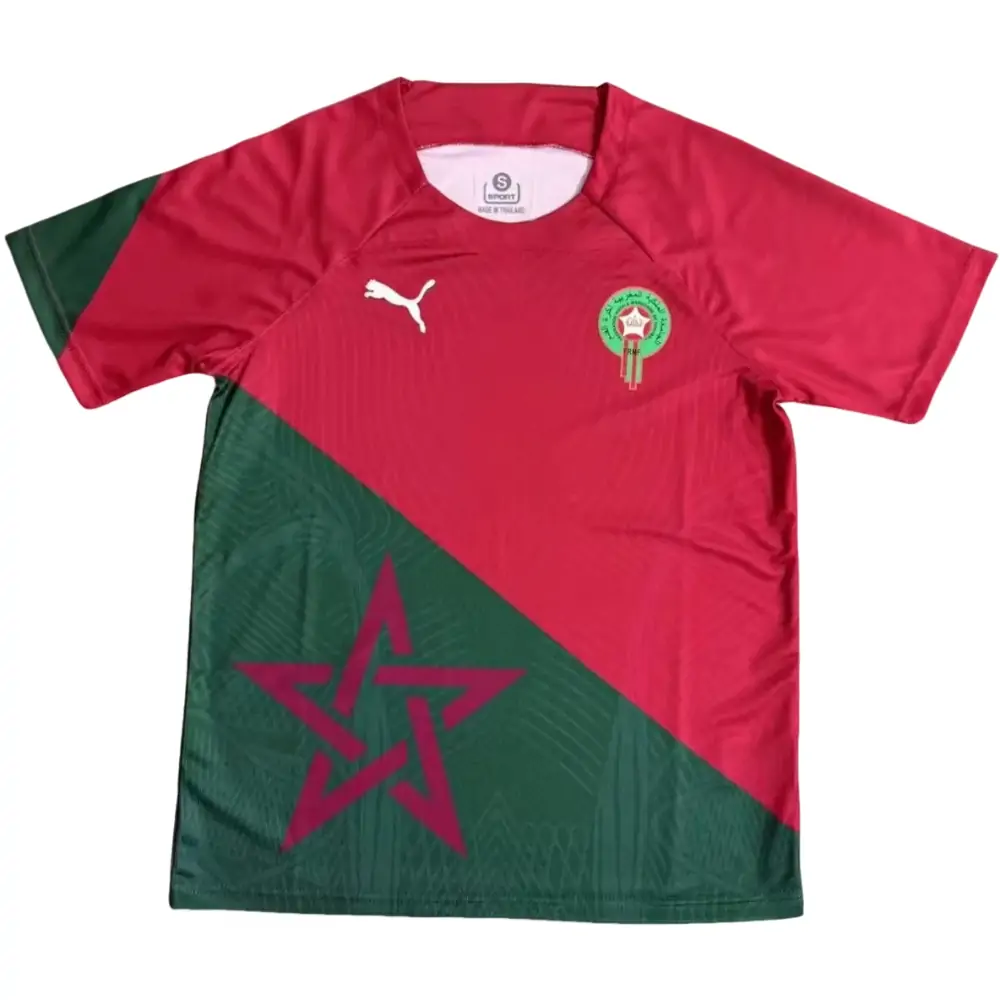 25-26 Morocco Special Edition Red and Green Jersey - Fan Edition