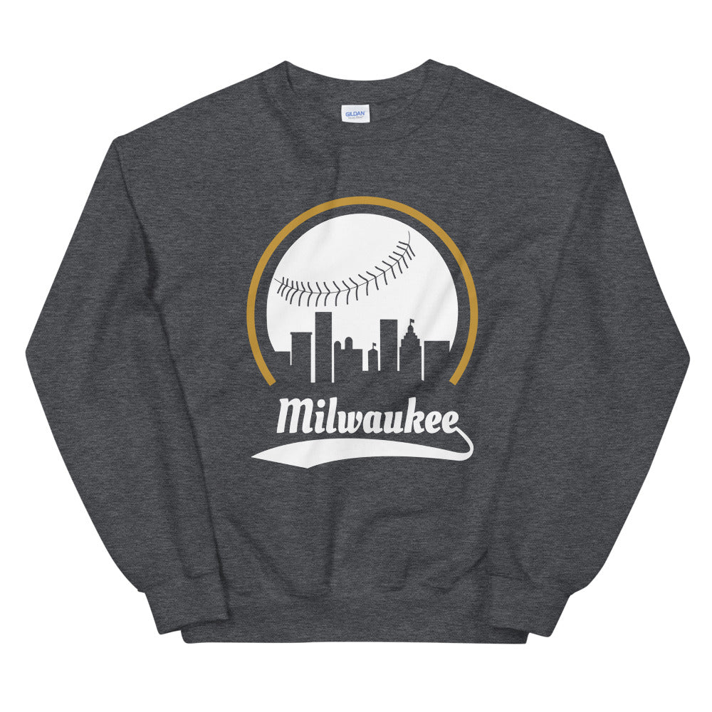 Unisex Milwaukee Brewers Baseball Crewneck Sweatshirt
