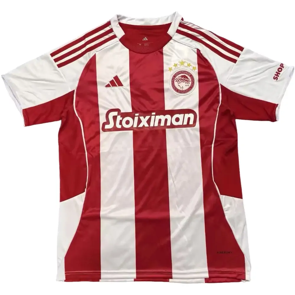 2025-2026 Olympiacos Home Jersey - Fan Edition
