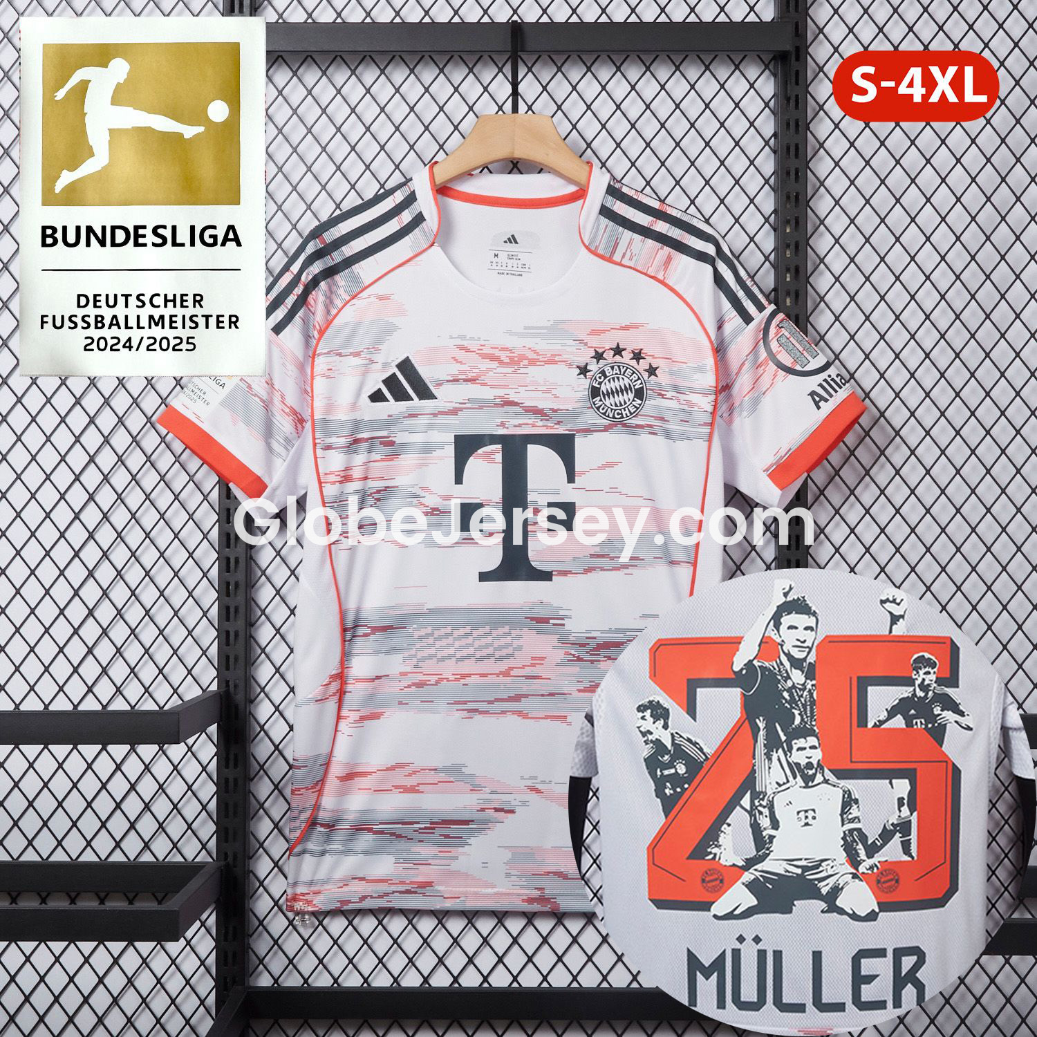 【MÜLLER 25 Pattern】Bayern Munich 25-26 Away Jersey - Fans Version