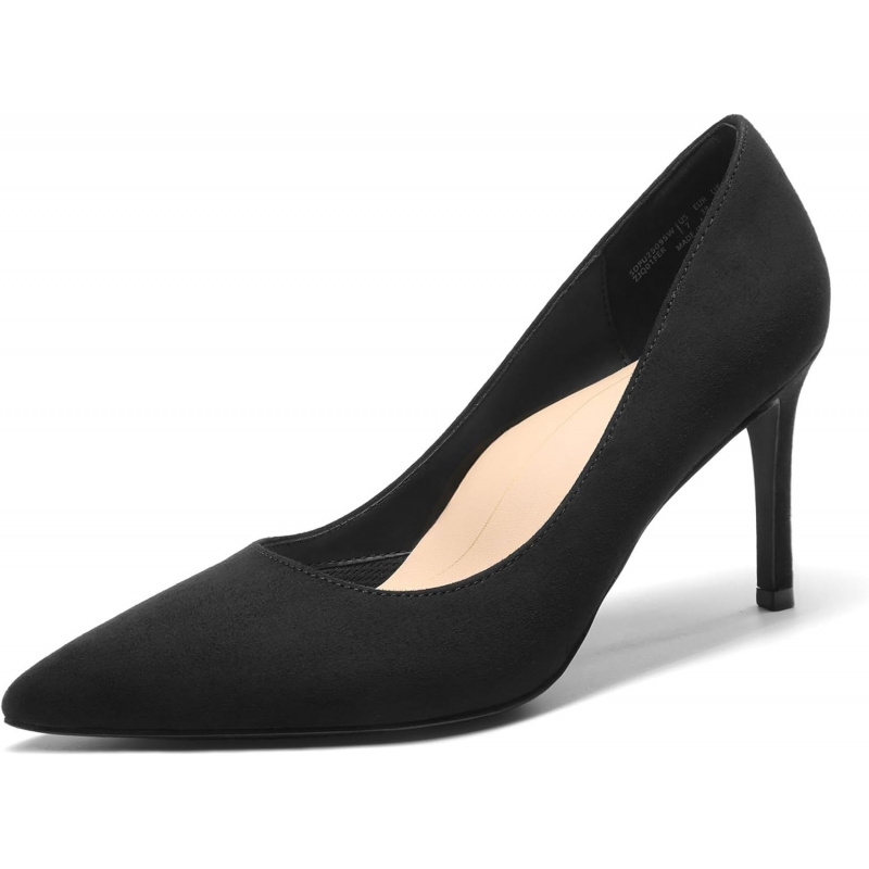 Women's High Heels Pump Closed Pointed Toe Slip-On