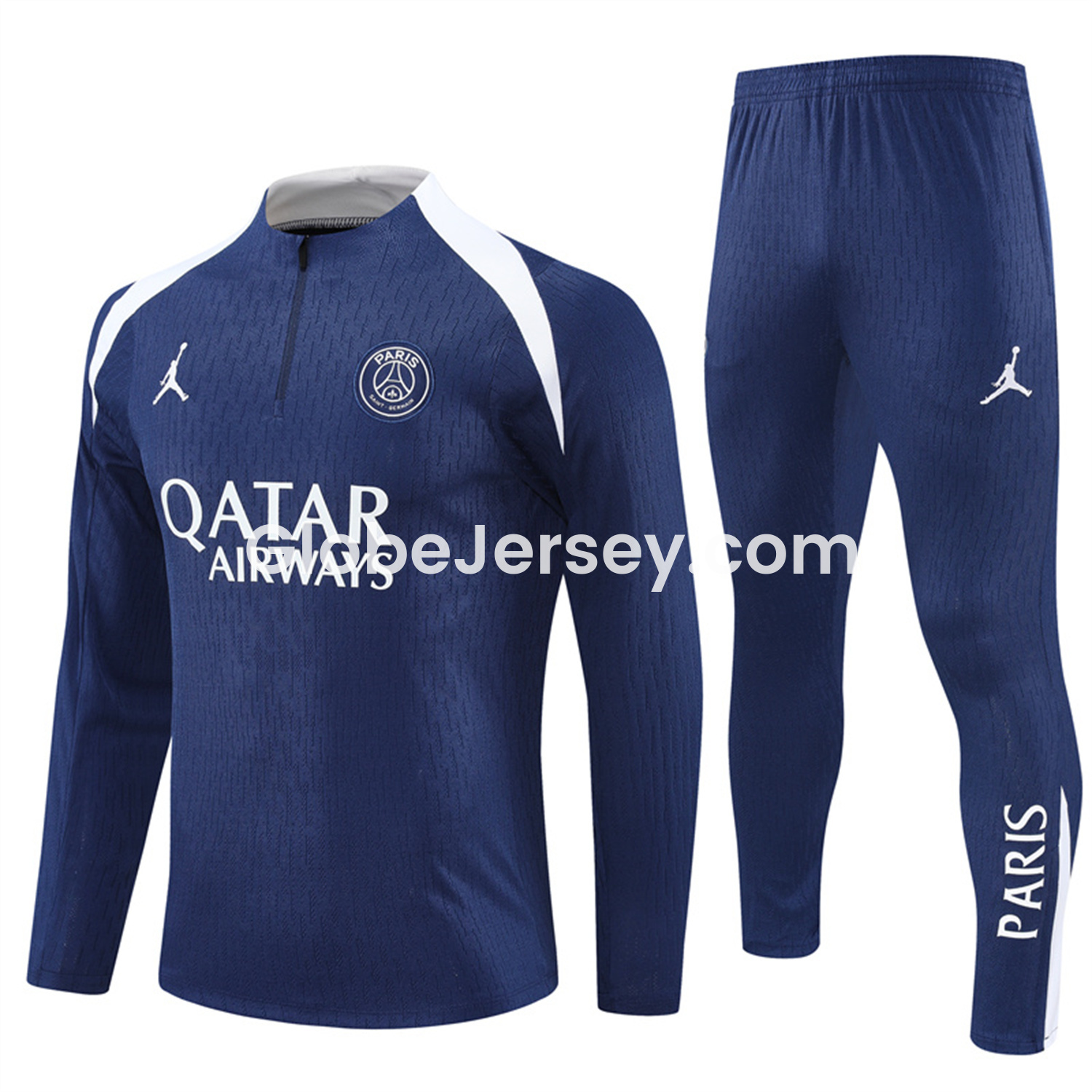 Paris Saint-Germain PSG 25-26 Long Sleeves Training Set - Royal Blue Top & Royal Blue Pants