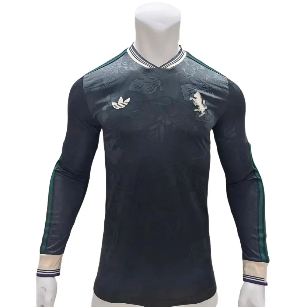 2025-26 Juventus Second Away Long Sleeve Jersey - Player Version