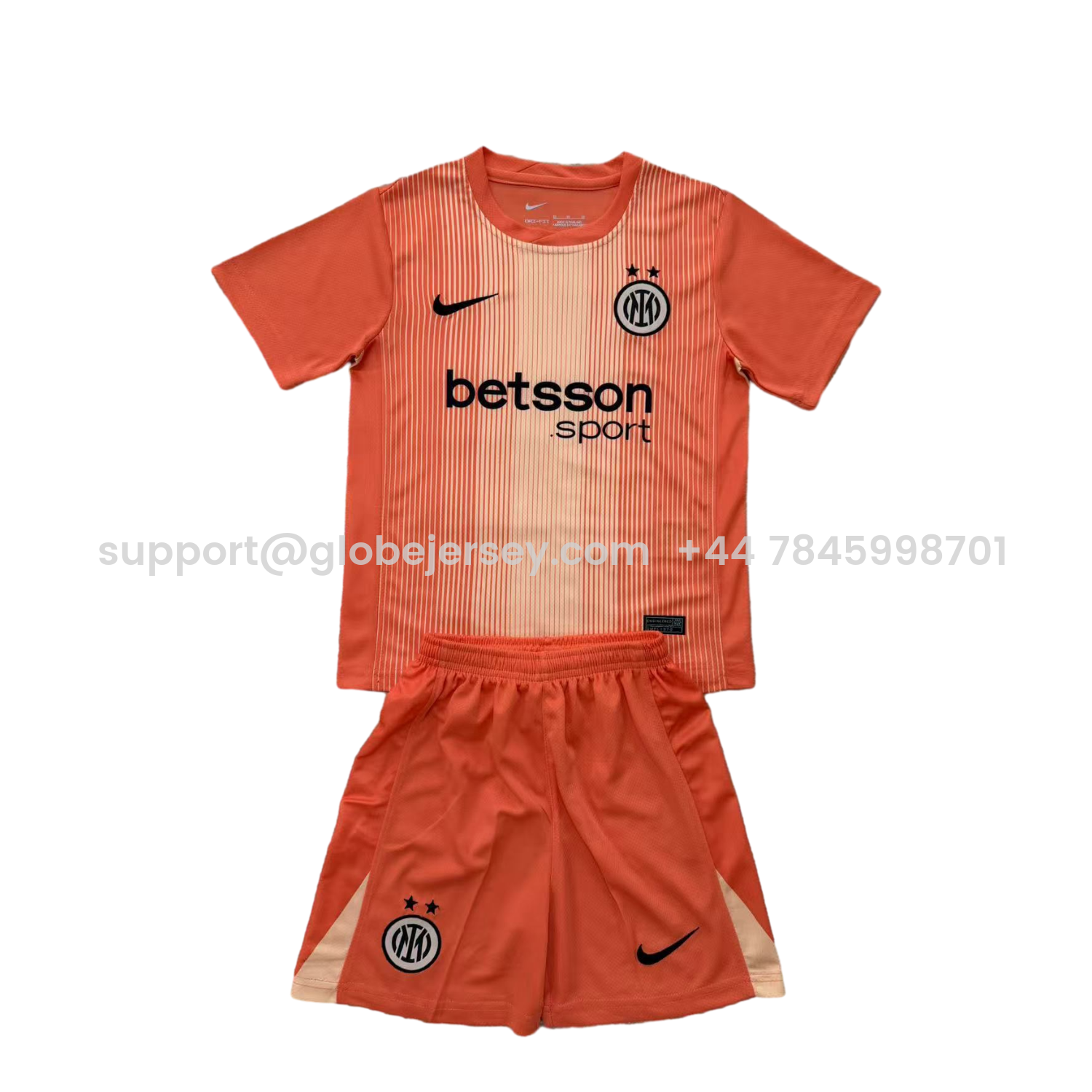 Inter Milan 25-26 Orange Goalkeeper Men's Adult Jersey Set - Fans Version