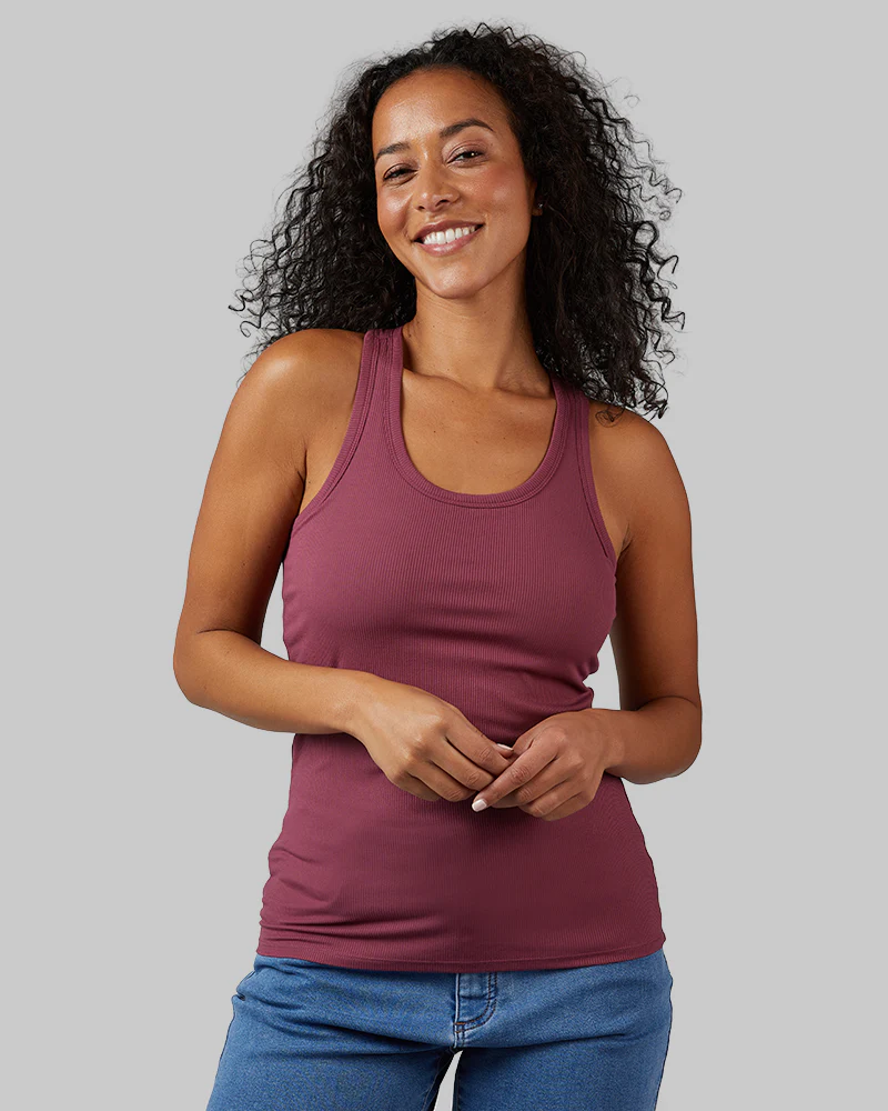 WOMEN'S SOFT RIB RACERBACK BRA TANK