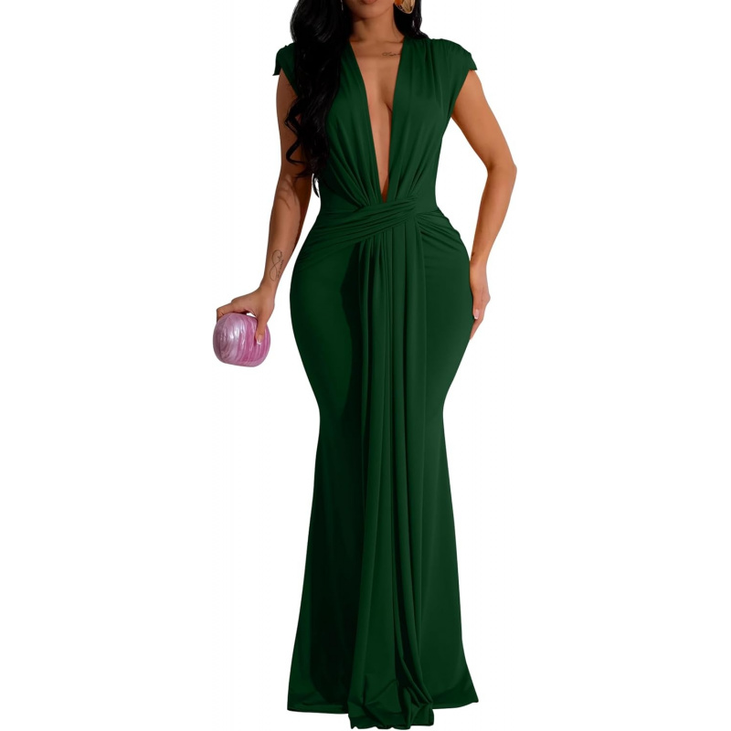 Women's Elegant Sleeveless Deep V Neck