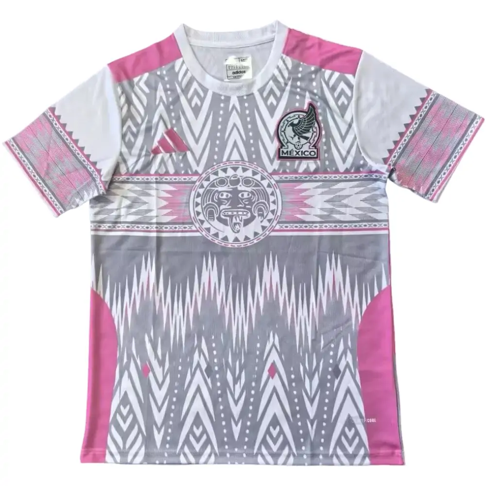 2025-26 Mexico Special Edition Grey/Pink Jersey - Fans Edition