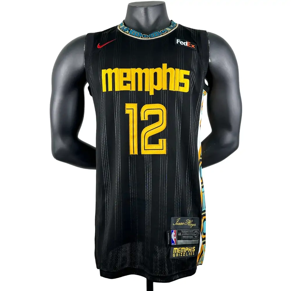 Embroidered Grizzlies Stripes No. 12 Morant