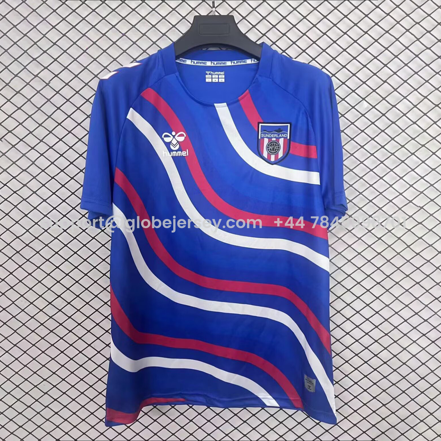 Sunderland 25-26 Blue Pre-Match Training Jersey - Fans Version