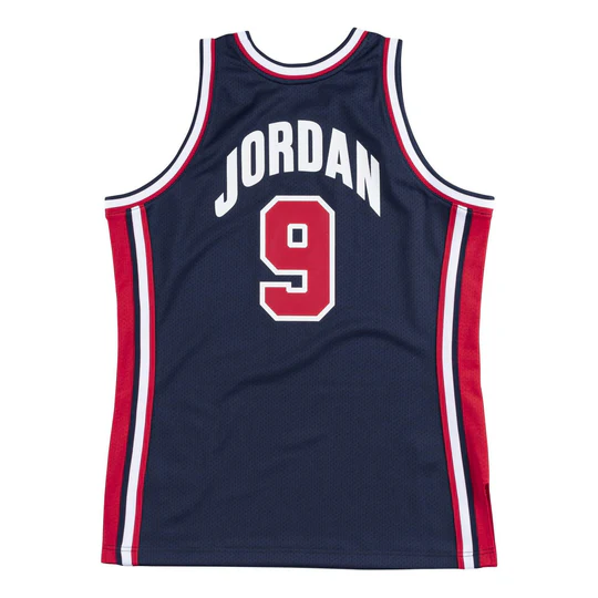 1992 Olympics Team USA 9 Michael Jordan Navy Blue Swingman