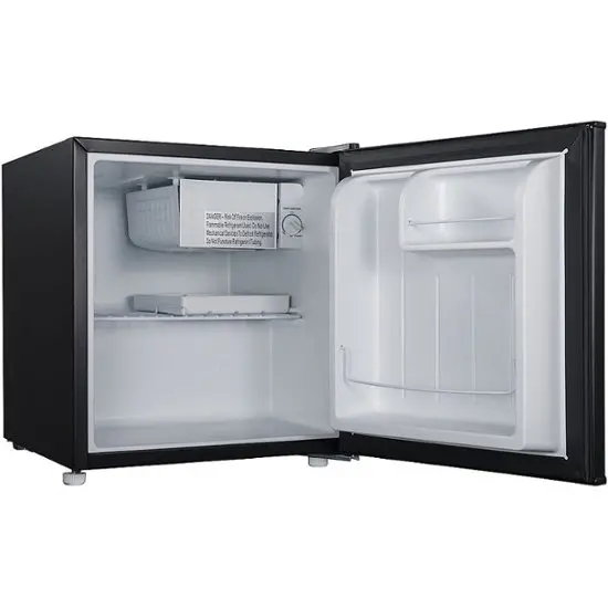 1.7-Cubic-Foot Single-Door Mini Fridge with Chiller Compartment – Matte Black
