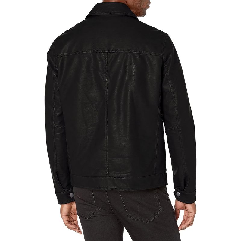 Hilfiger Men's Classic Faux Leather Jacket