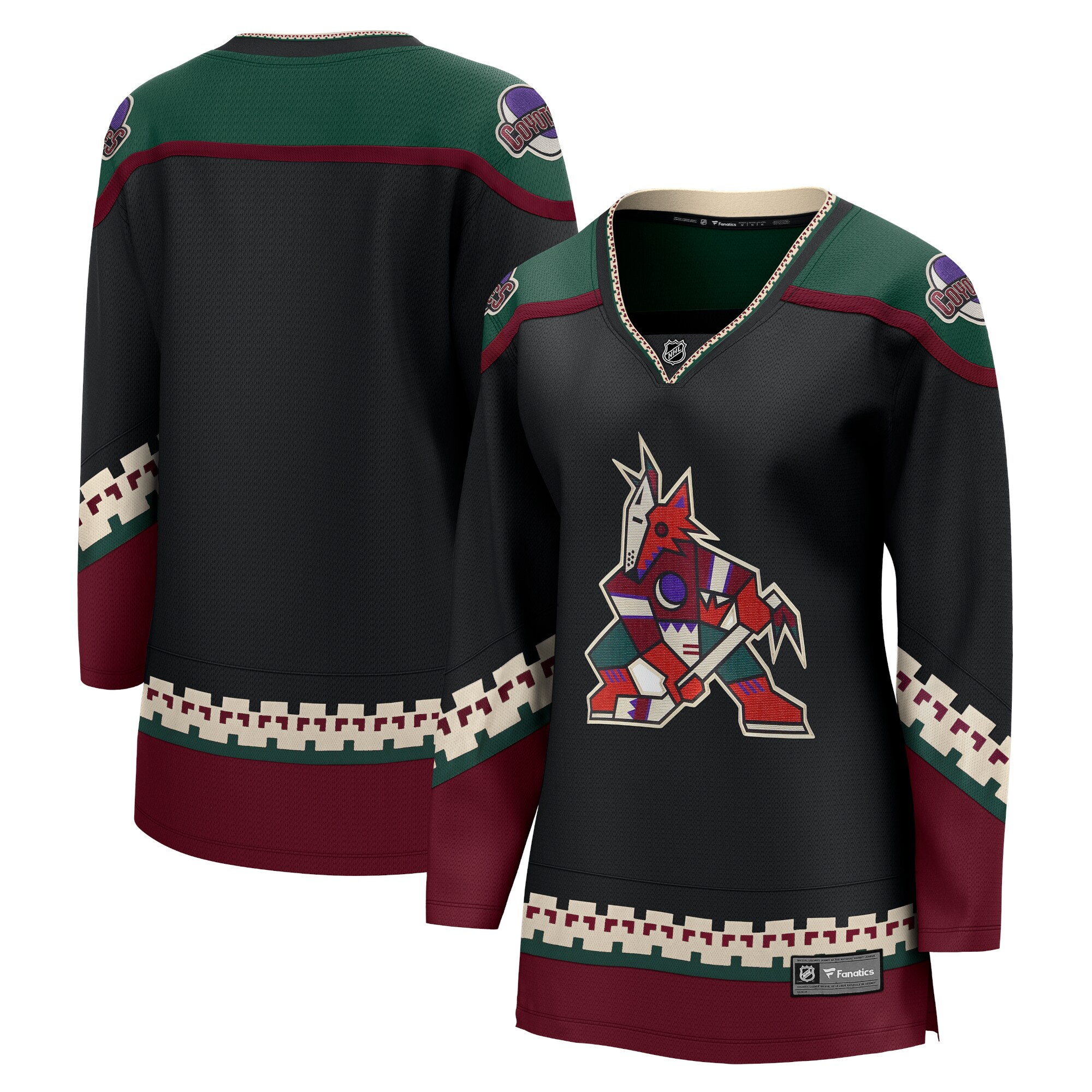 Arizona Coyotes Fanatics Women’s Home Breakaway Jersey – Black