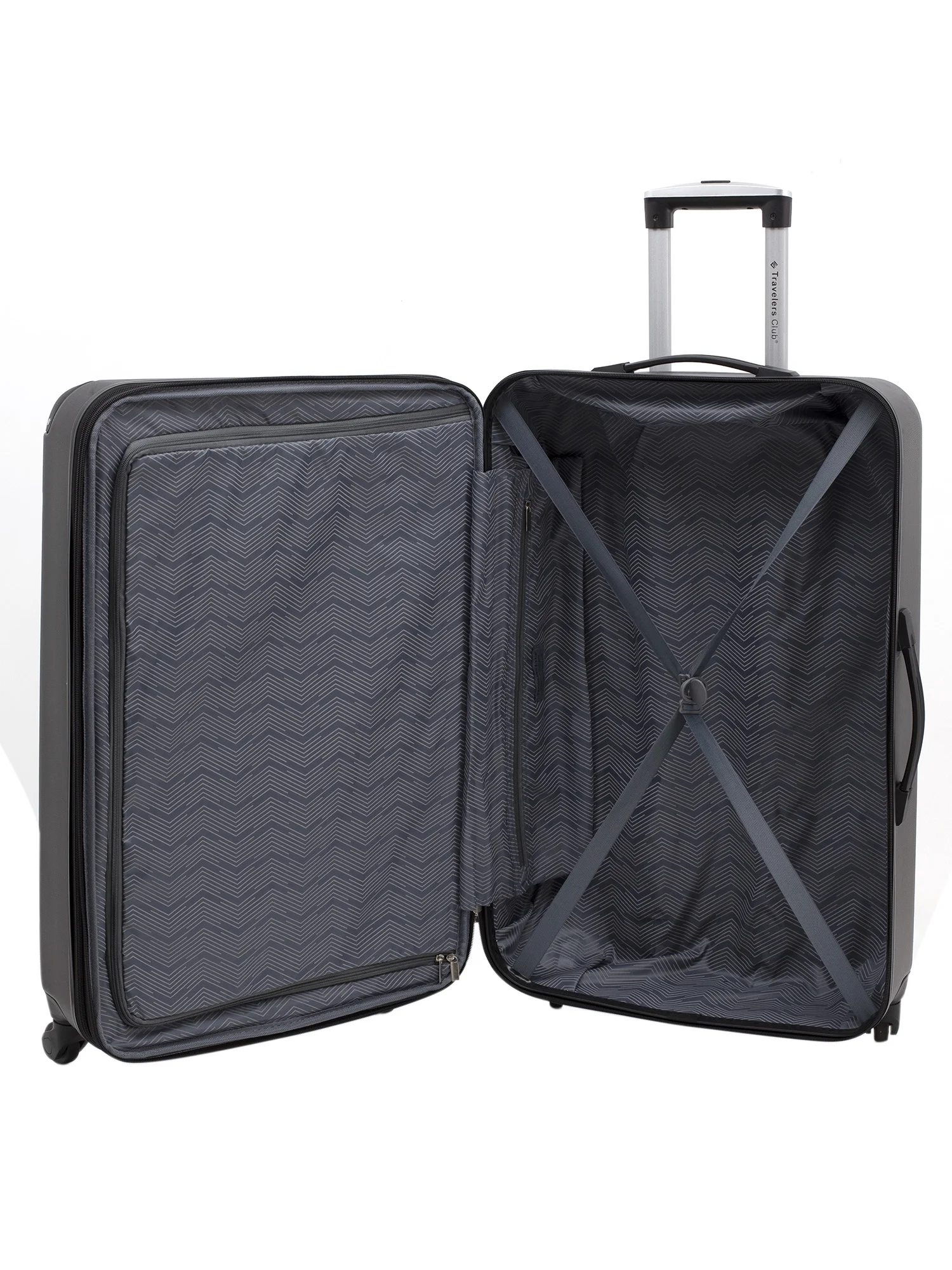 Travelers Club Chicago 3-Piece ABS Expandable ABS Travel Set - Silver
