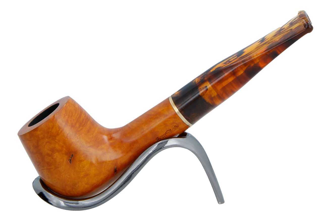 Jean Claude 9mm Filter Tortoise Shell Briar Smoking Pipe - Shape 01
