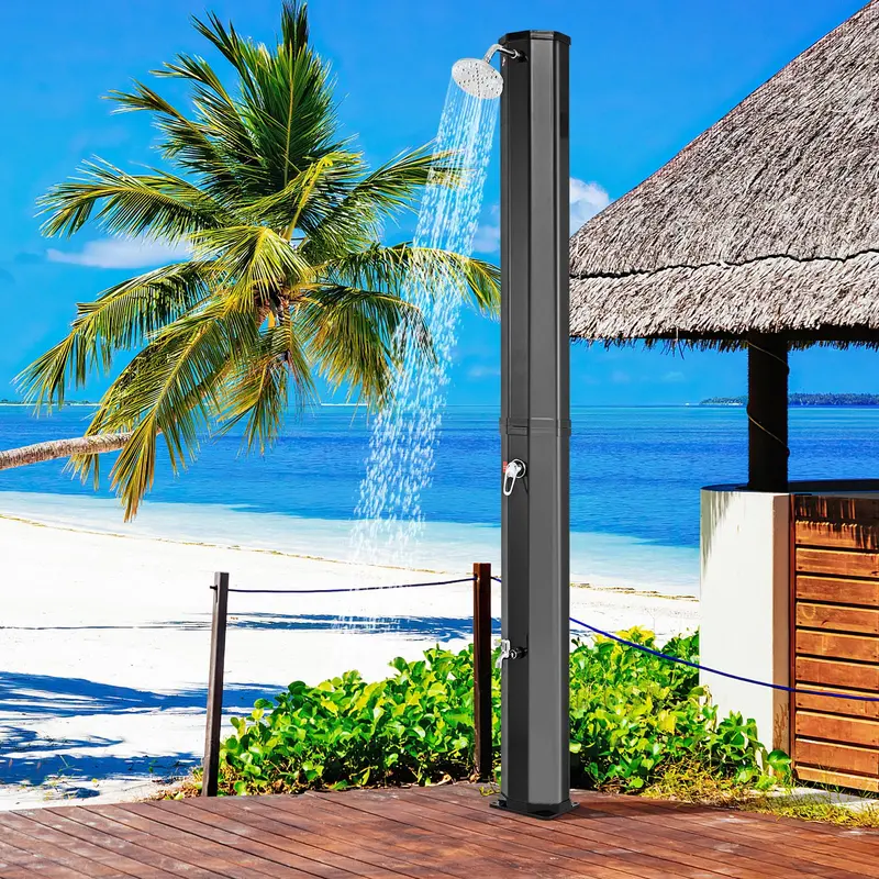 15.9-Gallon (60-Liter) Portable Solar Outdoor Shower for Camping and Backyard Use