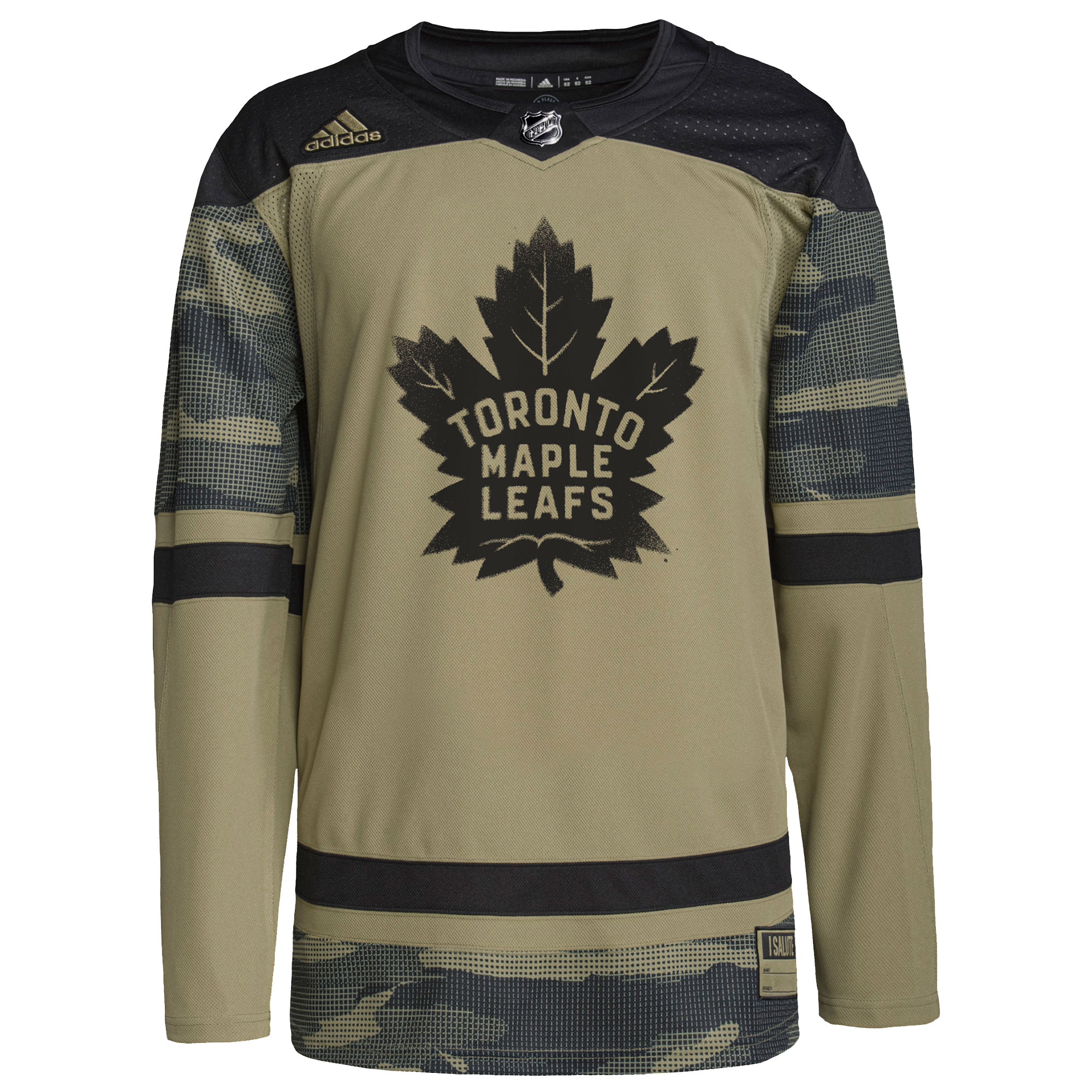 Toronto Maple Leafs  Logo Military Appreciation Team  Practice Jersey – Camo