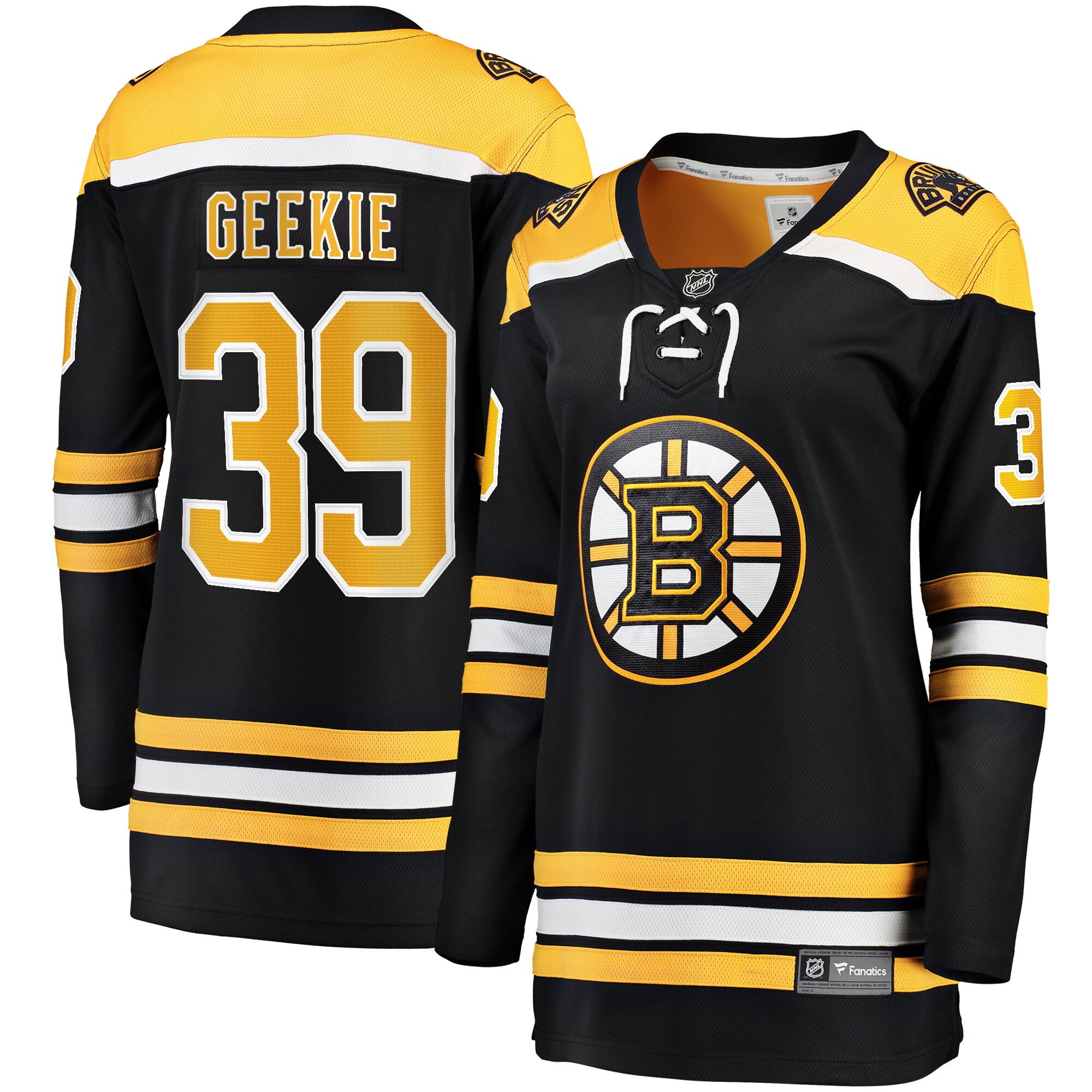 Morgan Geekie Boston Bruins Fanatics Women’s Home Breakaway  Jersey – Black
