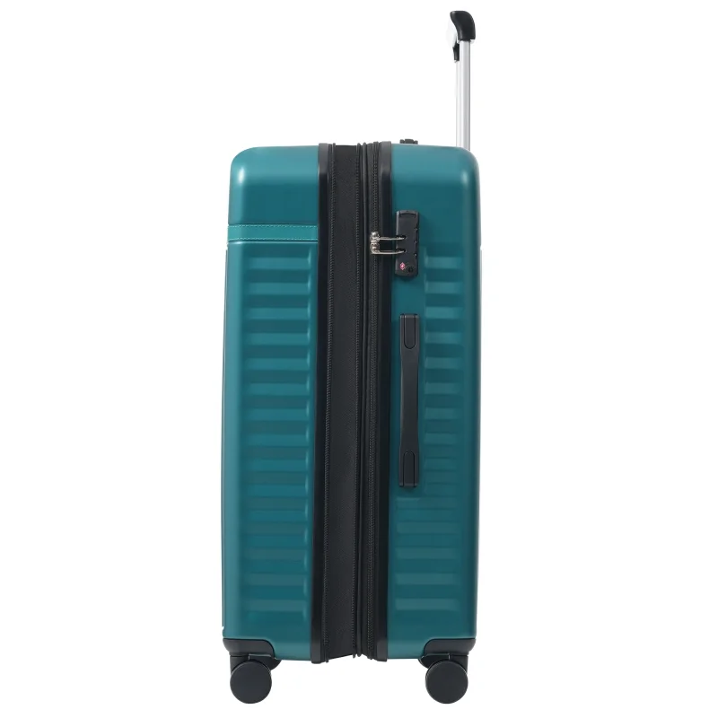 Front Opening Luggage Set 3 Piece, Hardside Carry on Suitcase with USB Port, Expandable Luggage with Handle Bag Spinner Wheels TSA Lock