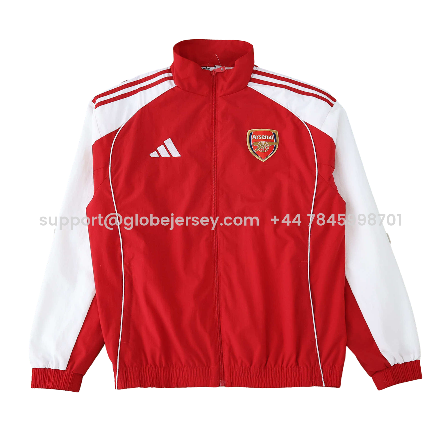 Arsenal 25-26 Throwback Windbreaker Jacket - Red