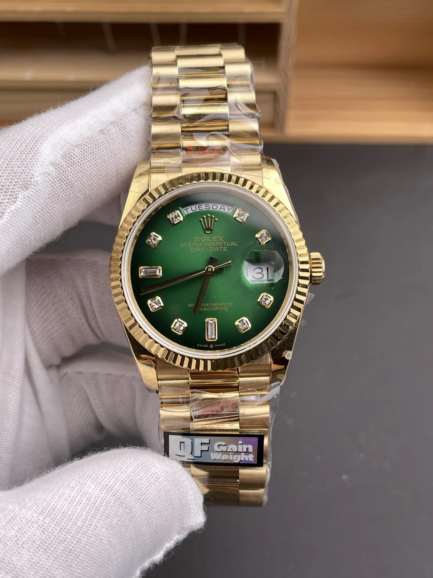 Rolex Day-Date Smoked Green 36mm
