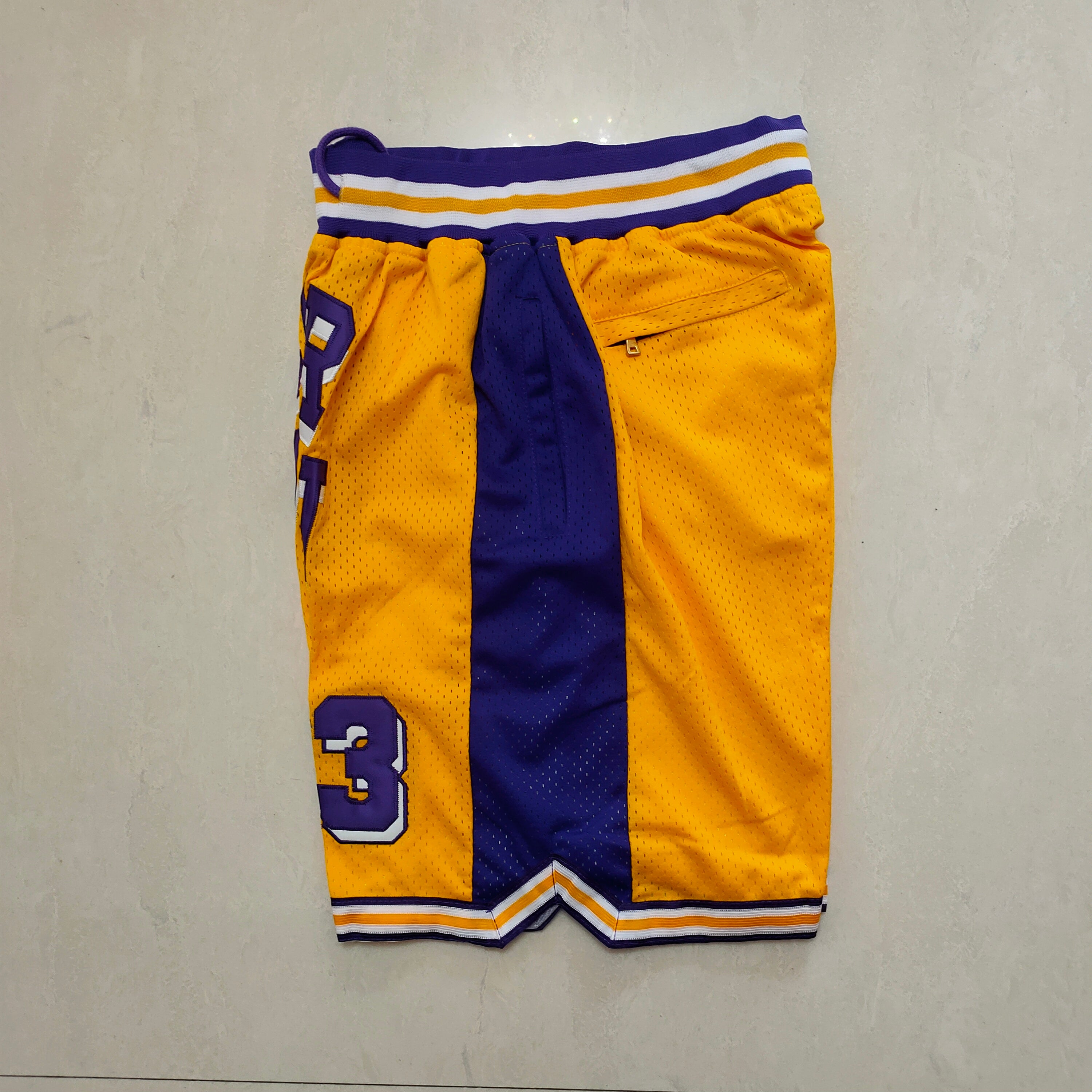 Los Angeles Lakers Kobe Bryant Yellow No. 33 Pocket Pants