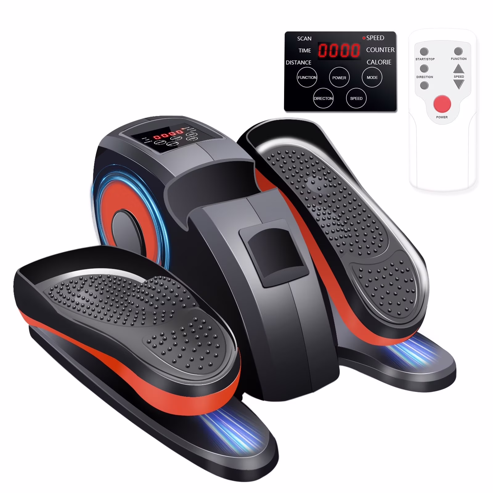 CATGOOD Under Desk Elliptical, Electric Seated Foot & Leg Pedal Exerciser While Sitting for Seniors